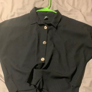Black button up